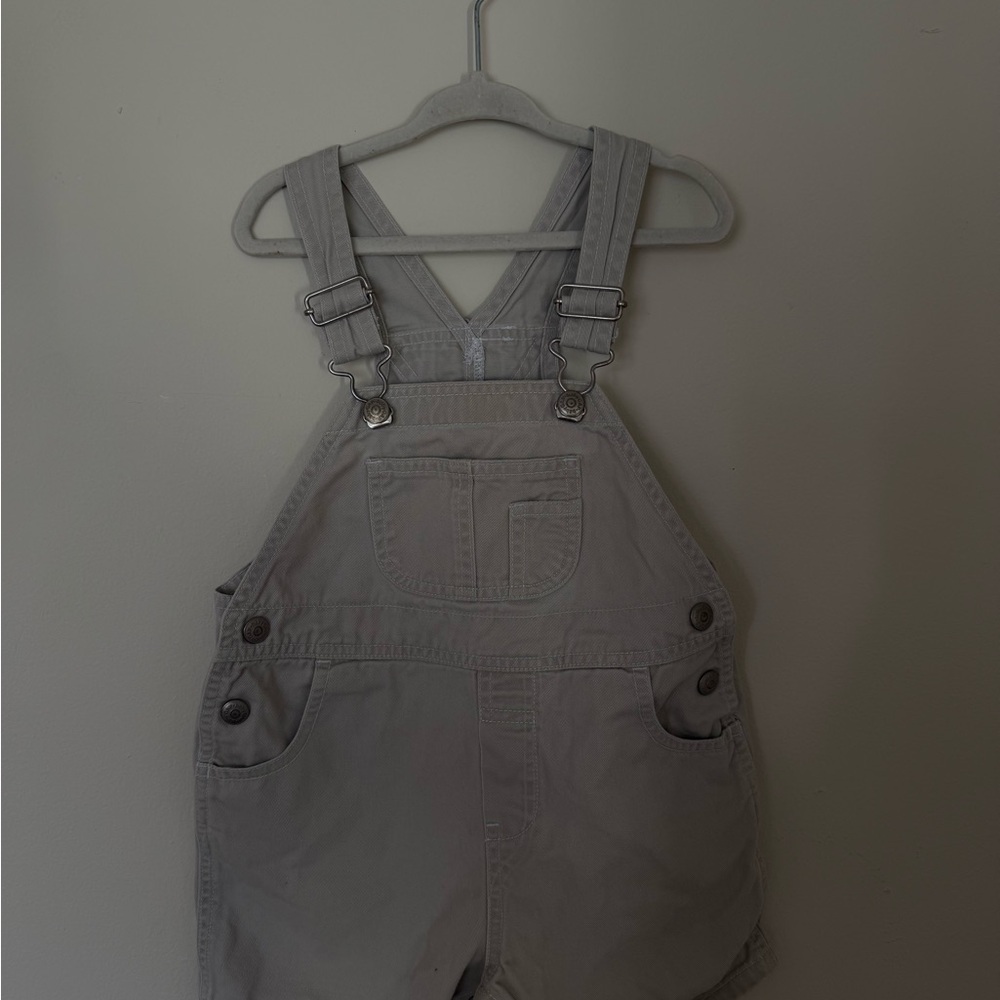 Vintage Gap Khaki Kids Overalls 18-24